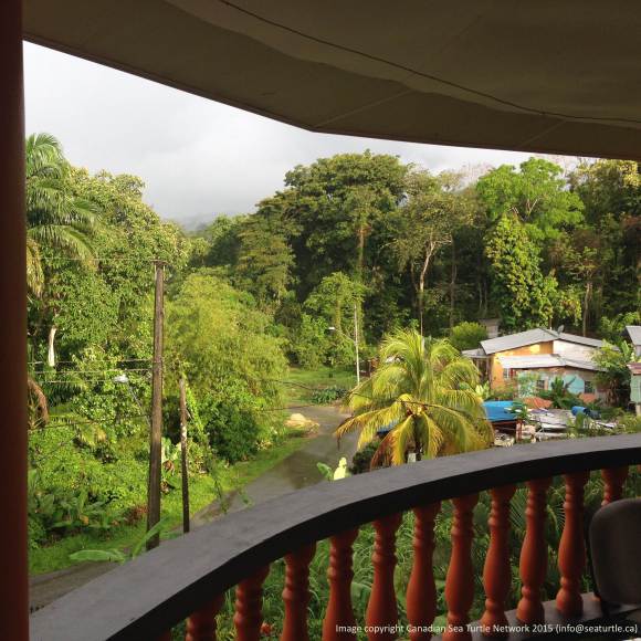 The view from the balcony at Suzan's Guest House.